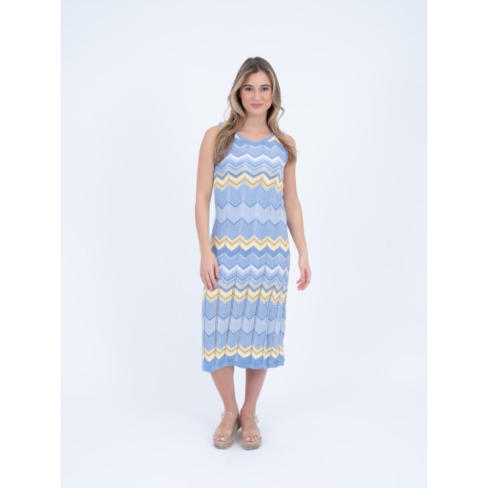 Burgess The Daphne Dress in Blueberry Combo